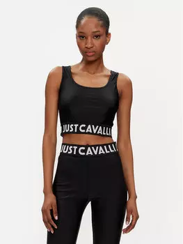 Топ приталенного кроя Just Cavalli, черный