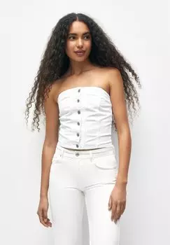 Топ PULL&BEAR, белый