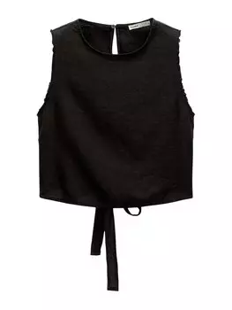 Топ Pull&Bear, черный