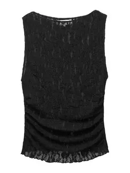 Топ Pull&Bear, черный