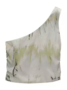Топ Pull&Bear, цвет Green/Reed