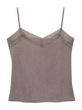 Топ Pull&Bear, цвет mottled brown