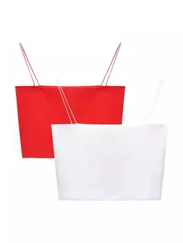 Топ Pull&Bear, цвет Red/White
