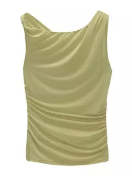 Топ Pull&Bear, оливковый