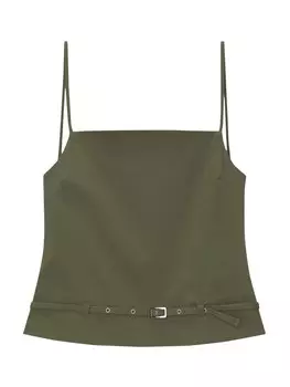 Топ Pull&Bear, оливковый