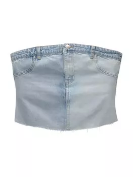 Топ Pull&Bear, светло-синий