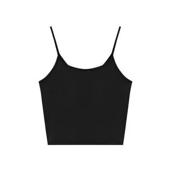 Топ Pull&Bear Thin Straps, черный