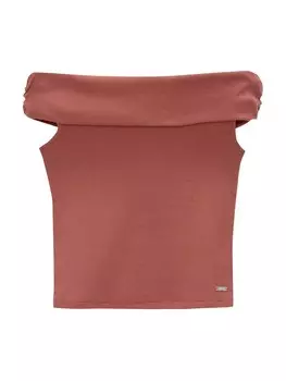 Топ Pull&Bear Top, бордовый