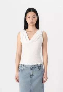 Топ RAPED COWL Abercrombie & Fitch, белый