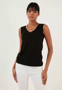 Топ REGULAR FIT LELA, черный