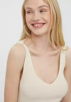 Топ RIPPSTRICK Vero Moda, молочный
