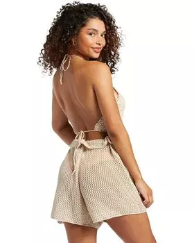 Топ Roxy Daydreamer Cropped Knit Halter Top, цвет Egret