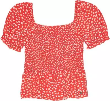 Топ Roxy Hello Petal Top Woven Top, цвет Hibiscus Wild Dots