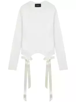 Топ с бантом Simone Rocha, белый