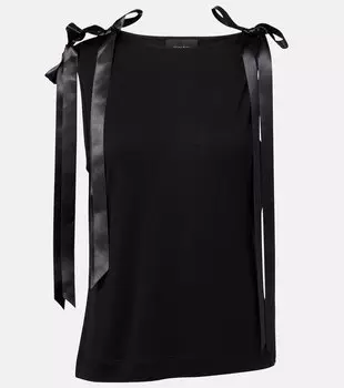 Топ с бантом Simone Rocha, черный