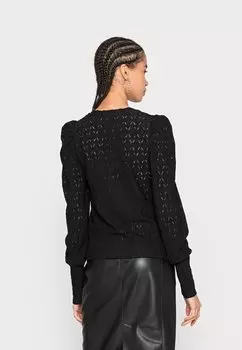 Топ с длинным рукавом Pcchristy New Pieces, черный