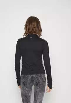 Топ с длинным рукавом Therma Running Half Zip Sweaty Betty, черный