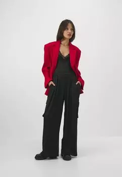 Топ с длинным рукавом V Neck Longsleeve Anna Field, черный