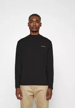 Топ с длинными рукавами Calvin Klein, черный