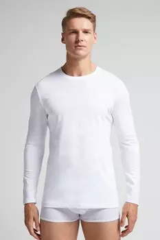 Топ с длинными рукавами CREW NECK Intimissimi, цвет white