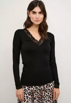 Топ с длинными рукавами CUCAMILLA LACE Culture, цвет black