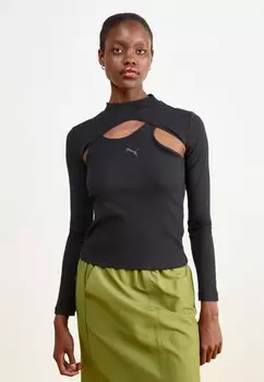 Топ с длинными рукавами DARE TO MATRIX BALLET CUTOUT TEE Puma, черный