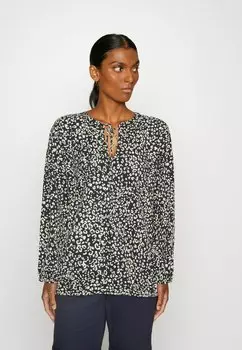 Топ с длинными рукавами Esprit, черный