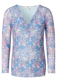 Топ с длинными рукавами Esprit, синий