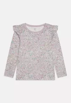 Топ с длинными рукавами FLOWER FRILL Lindex, цвет light dusty lilac