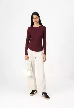 Топ с длинными рукавами GAP, черный