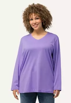 Топ с длинными рукавами GROSSE GRSSEN BASIC Ulla Popken, сиреневый