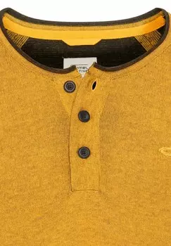 Топ с длинными рукавами HENLEY camel active, желтый