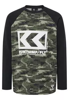 Топ с длинными рукавами HMLFSK L/S Hummel, цвет forest night