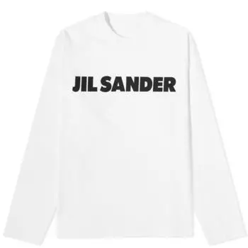 Топ с длинными рукавами и логотипом Jil Sander
