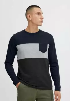 Топ с длинными рукавами IDMATHEO INDICODE JEANS, цвет navy