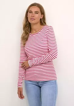 Топ с длинными рукавами LIDDY Kaffe, цвет chalk virtual pink stripe