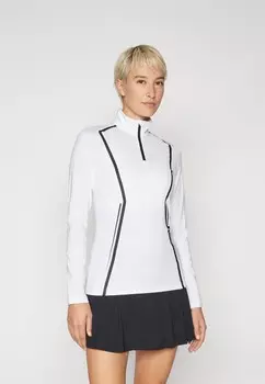 Топ с длинными рукавами LINA QUARTER ZIP MID LAYER J.LINDEBERG Sports, белый