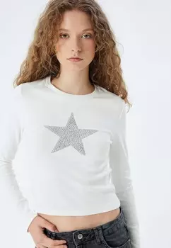 Топ с длинными рукавами LONG SLEEVE Koton, белый