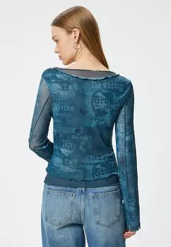 Топ с длинными рукавами LONG SLEEVE Koton, синий