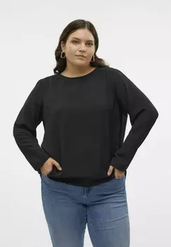 Топ с длинными рукавами MABEKA Vero Moda Curve, черный