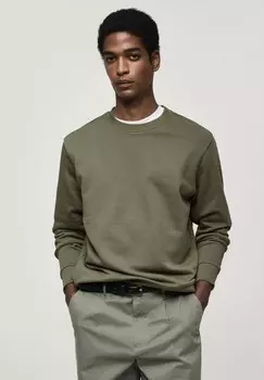 Топ с длинными рукавами Mango, зеленый