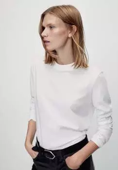 Топ с длинными рукавами Massimo Dutti, бежевый