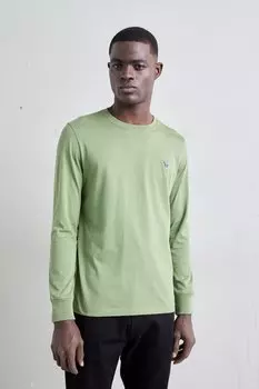 Топ с длинными рукавами MENS ZEBRA BADGE PS Paul Smith, цвет olive