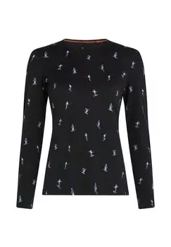 Топ с длинными рукавами MERINO 200 MID WEIGHT OASIS GRAPHIC Icebreaker, черный