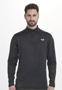 Топ с длинными рукавами MIDLAYER KALLE WAFFLE Whistler, цвет black