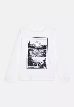 Топ с длинными рукавами NKMTHEO Name it, цвет bright white
