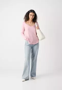 Топ с длинными рукавами RAW CUT EDGE NECK Marc O'Polo DENIM, светло-розовый