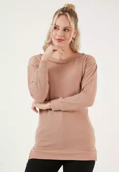 Топ с длинными рукавами REGULAR FIT LELA, цвет biscuit