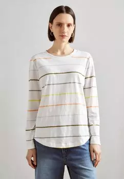 Топ с длинными рукавами STRIPED Esprit, цвет white