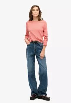 Топ с длинными рукавами Superdry, розовый